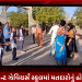 ભાવનગરની સેન્ટ ઝેવિયર્સ સ્કૂલમાં મતદારોનું ઢોલ શરણાઈ વગાડીને કુમકુમ તિલક કરી સ્વાગત