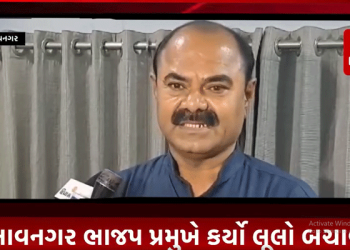 ભાવનગર ભાજપ પ્રમુખે કર્યો લૂલો બચાવ