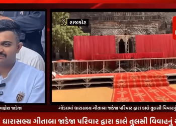 ગોંડલમાં ધારાસભ્ય ગીતાબા જાડેજા પરિવાર દ્વારા કાલે તુલસી વિવાહનું આયોજન.ભોજન સમારોહ, લોકડાયરો યોજાશે,કીર્તિદાન ગઢવી, કિંજલ દવે, દેવાયત ખવડ, ધીરુભાઈ સરવૈયા અને જીતુદાન ગઢવી સહિતના કલાકારો પોતાની વાણીથી લોકડાયરામાં મચાવશે ધૂમ.મુખ્યમંત્રી, ગૃહમંત્રી પણ આપશે હાજરી.