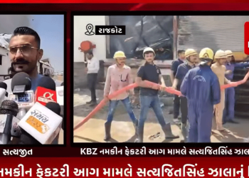 KBZ નમકીન ફેકટરી આગ મામલે સત્યજિતસિંહ ઝાલાનું નિવેદન,આગની જાણ થતાં ફાયર બ્રિગેડમાં કોલ કર્યો,વેફર નમકીનું યુનિટ હોવાથી આઇલ સહિતની વસ્તુઓ આગ વિકરાળ બની,250 જેટલા લોકો ફેકટરીમાં કામ કરે છે,જાનહાનિ સદનશીબે ટળી,પ્રાથમિક જાણવા મળ્યું બોઇલરમાં આગ લાગવા શરૂઆત,ફાયર બ્રિગેડની ચાર ગાડી ઘટના સ્થળે,ફાયર ટીમે આગ કાબુ માં લેવાની કામગિરી હાથ ધરી