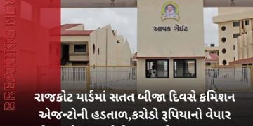 રાજકોટ યાર્ડમાં સતત બીજા દિવસે કમિશન એજન્ટોની હડતાળ,કરોડો રૂપિયાનો વેપાર ખોરવાયો, હજુ બે દિવસ સુધી હડતાળ ચાલુ રહે તેવી શક્યતા